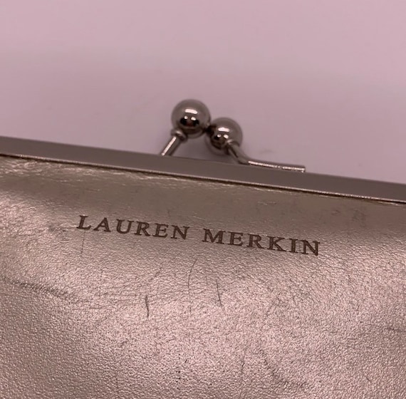 Lauren Merkin Vintage Clutch Bag Metallic Gold - image 2