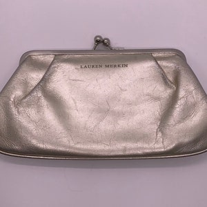 Lauren Merkin Vintage Clutch Bag Metallic Gold