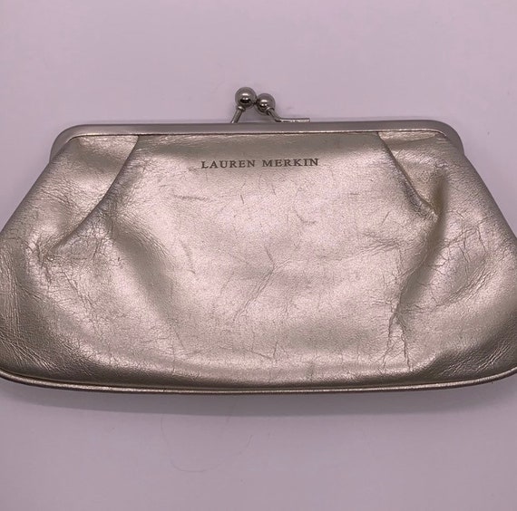 Lauren Merkin Vintage Clutch Bag Metallic Gold - image 1