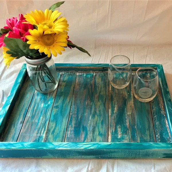 Reclaimed Wood Tray Etsy