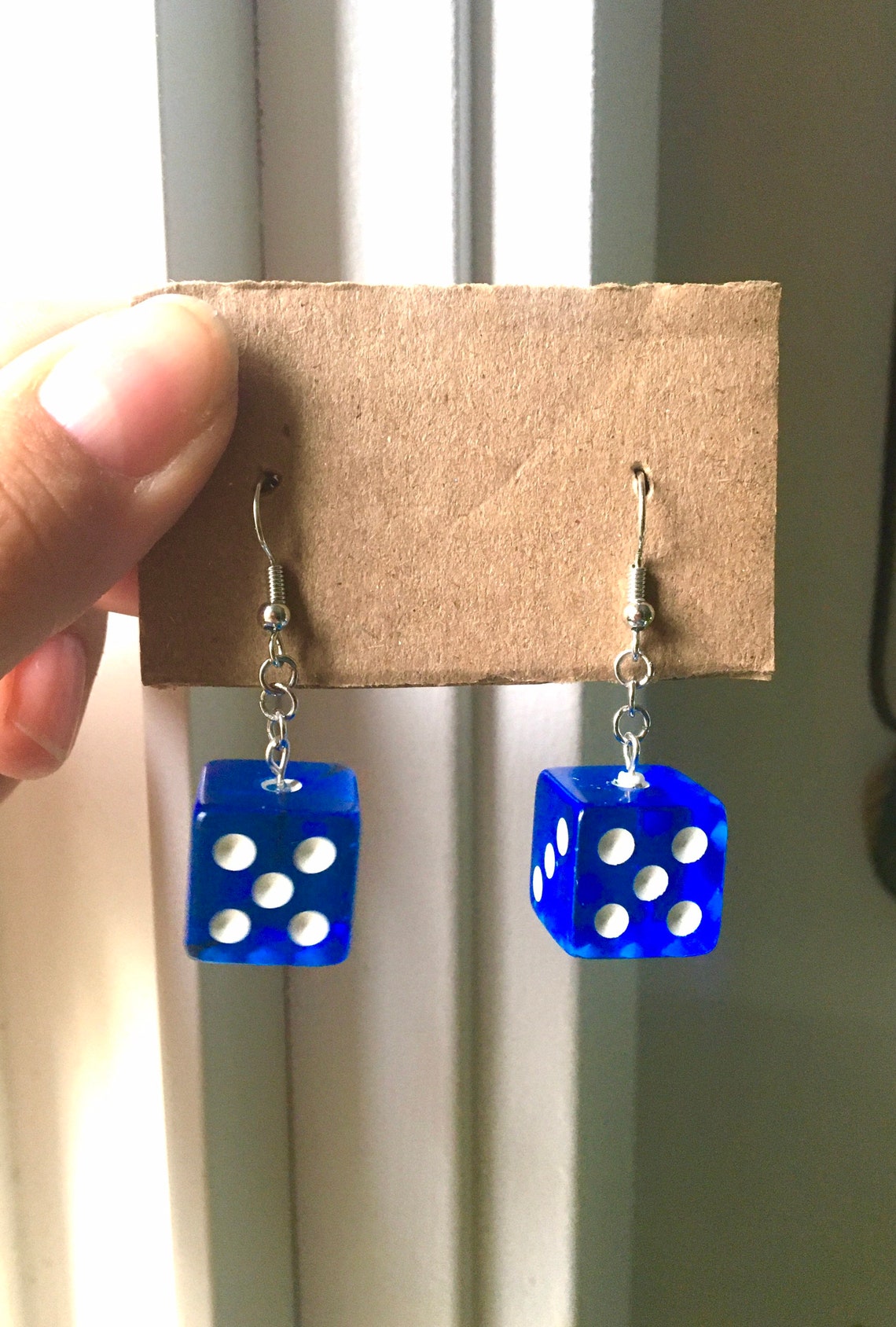 Assorted Colored Dice Earrings Funky Earrings Dangle Etsy