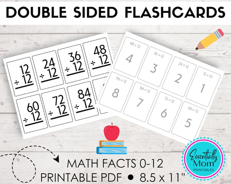 Printable Division Flashcards 0 12 - Il 794xN.6115156553 R0ks 