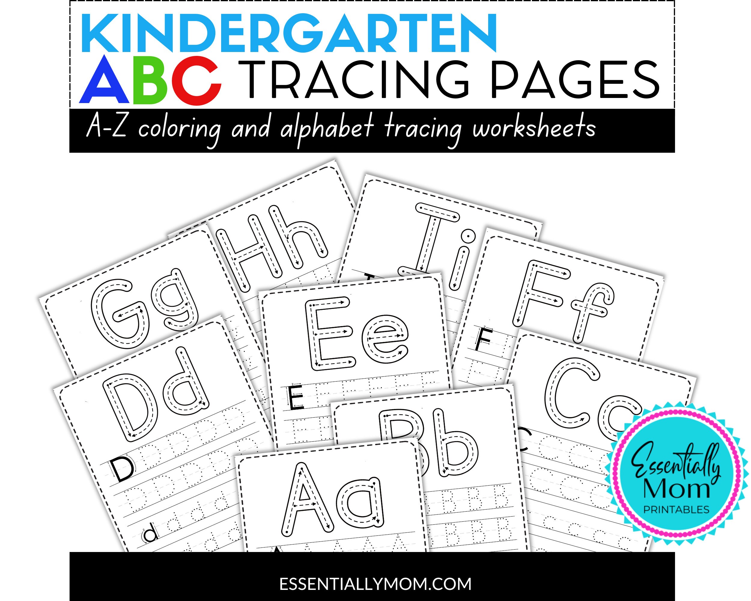 Kindergarten Alphabet Tracing Pages Kindergarten Letter Trace