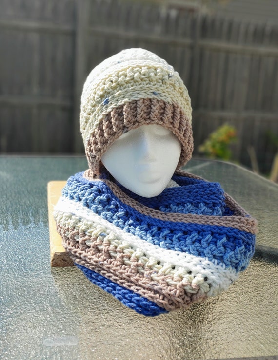 Handmade Hat With Matching Infinity Scarf