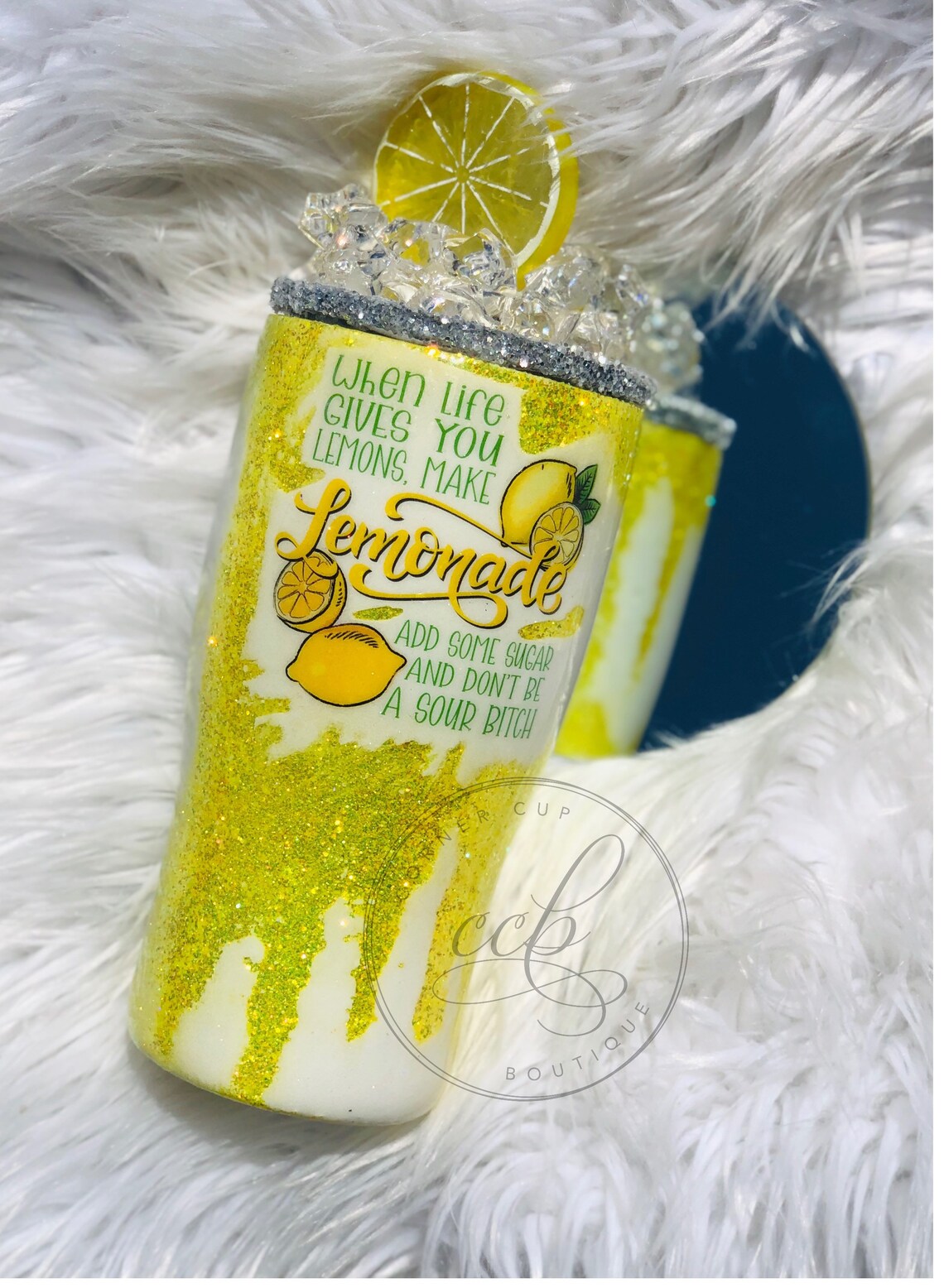 Lemonade Cup Detailed Lid When Life Gives you lemons Gifts Etsy
