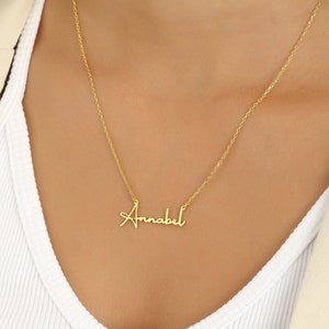 Personalized Name Chain Necklace Handmade | Name chain Gold | Birthday gift | Silver Name Chain | Mother's Day Gift