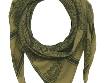 Gemaakt in Palestina Olive Keffiyeh sjaal, sjaal, sjaals voor vrouwen, hoofdomslag, Palestijnse Keffiyeh, 100% katoenen unisex sjaals