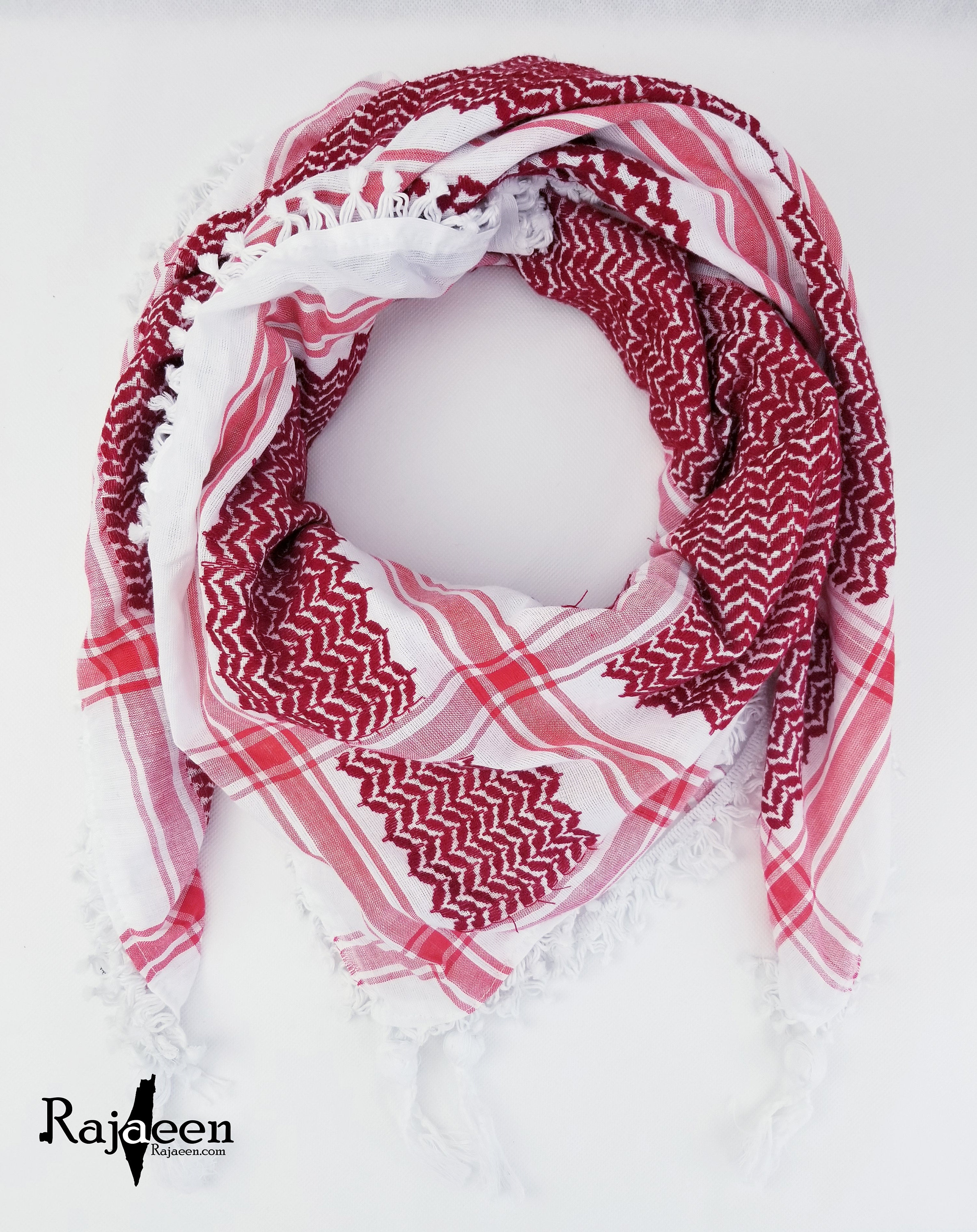 Hirbawi Keffiyeh Palestinian Keffiyeh Red and White Etsy