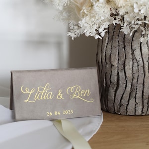 Personalised handmade money envelope for gifting money/gift cards - wedding, anniversary, birthday, engagement, Christmas, special occasions