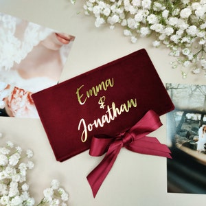 Sobre de dinero personalizado hecho a mano para regalar dinero o tarjetas de regalo: bodas, aniversarios, cumpleaños, compromisos, Navidad y ocasiones especiales.
