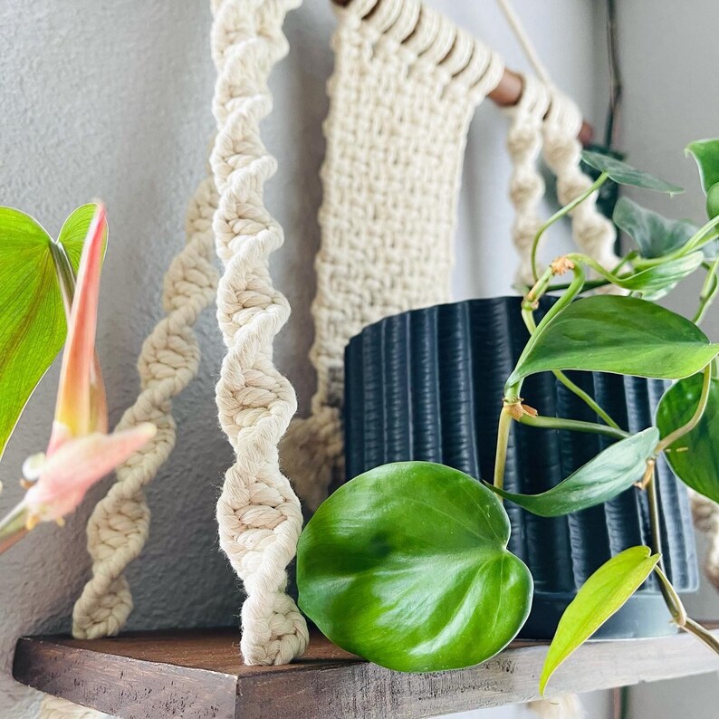 Macrame Wall Hanging Shelf Etsy