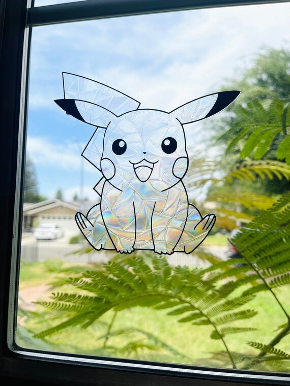 Pikachu Window Cling Sun Catcher / Pokémon / Rainbow Maker / Etsy