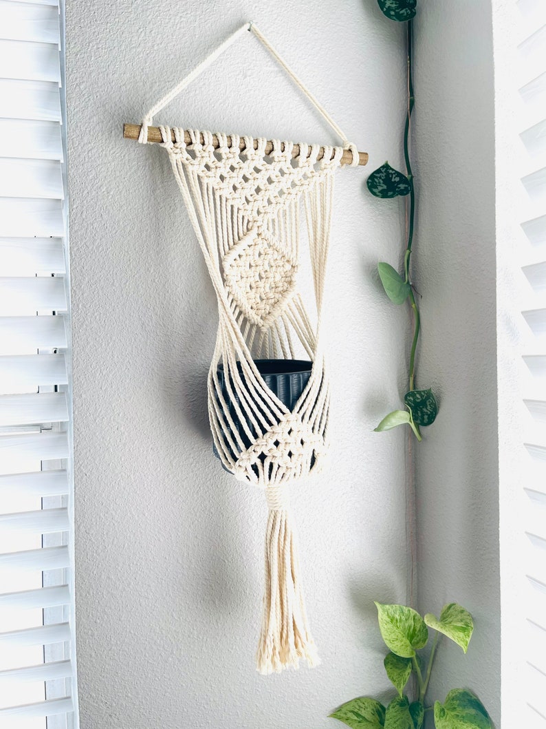 Macrame Wall Hanging Plant Hanger Etsy
