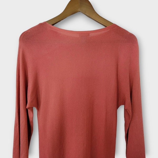 Sheer Coral Long Sleeve Y2K  | Ann Taylor | Size Small