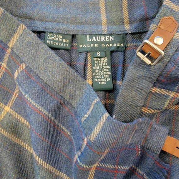 Vintage 90s Wool Kilt | Ralph Lauren | Size 6 - image 5