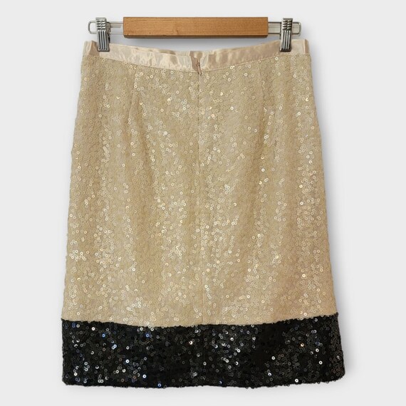 Ivory sequin pencil skirt hotsell