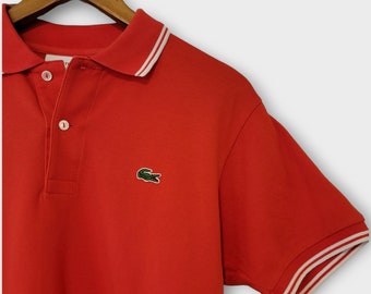 Vintage Red Polo Shirt | Lacoste | Men's Small