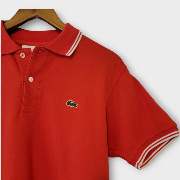 Vintage Red Polo Shirt | Lacoste | Men's Small