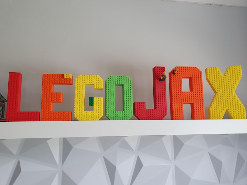 Personalized 3D Printed Brick Nameplate: Custom Nursery Decor image 5