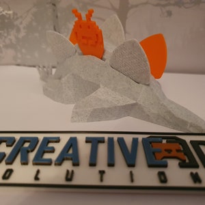 3D Printed Stegosaurus Guitar Pick Holder: Musician Gift image 4