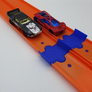 Custom Hot Track 6 track lane connectors - Toy Car Track Parallel Track Connectors 2 lane