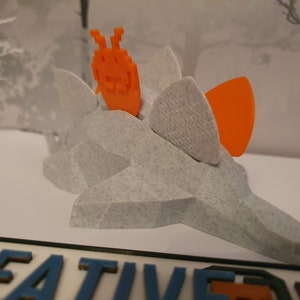 3D Printed Stegosaurus Guitar Pick Holder: Musician Gift image 5