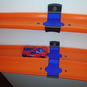 Toy Car Track Wall Mount Kit - 1 Lane Track Wall Mounts or 2 Lane Track Connectors image 1