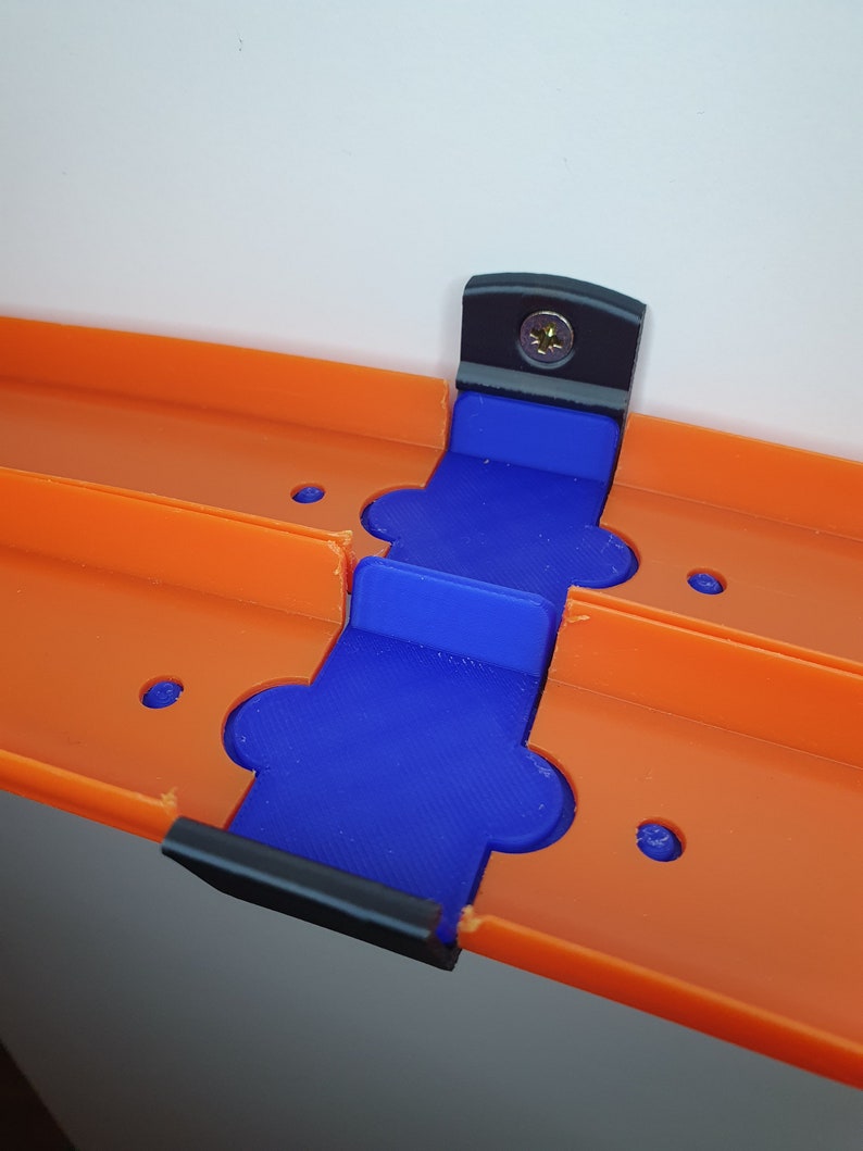 Toy Car Track Wall Mount Kit - 1 Lane Track Wall Mounts or 2 Lane Track Connectors image 5