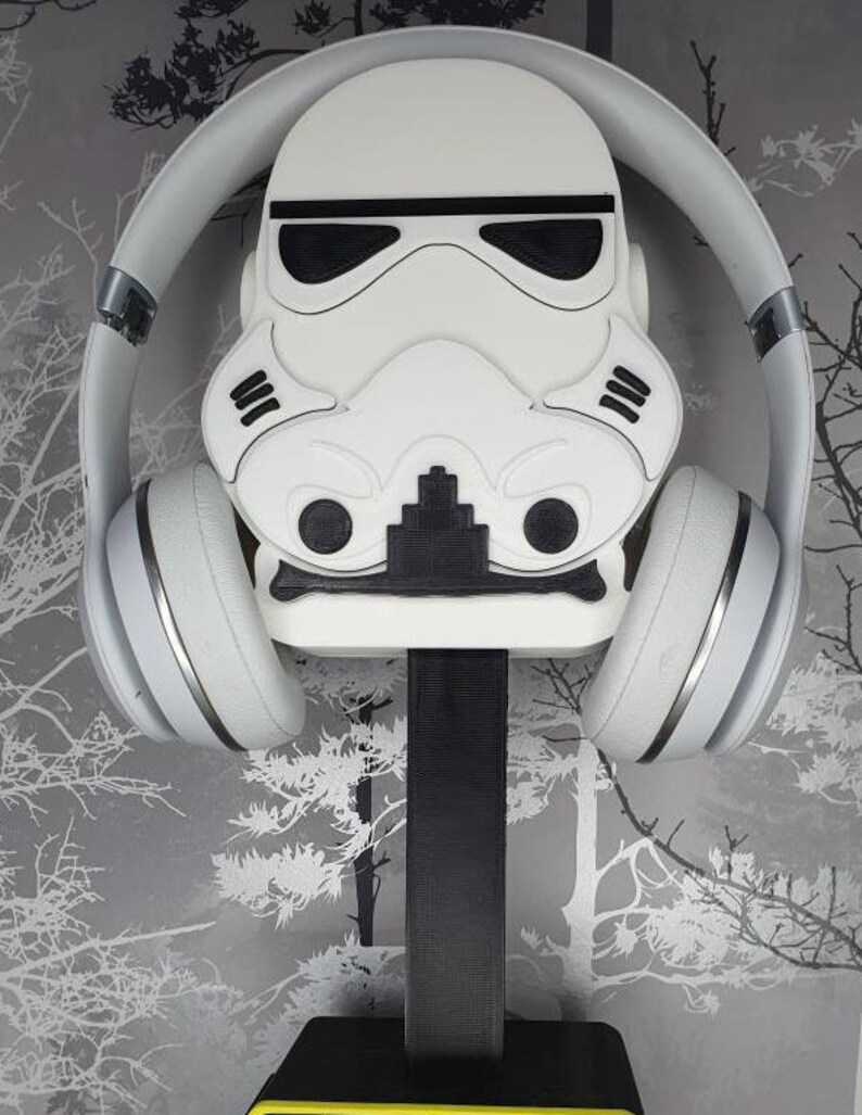 Trooper Headphone Stand: Fan Art Headset Display image 6