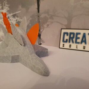 3D Printed Stegosaurus Guitar Pick Holder: Musician Gift image 3