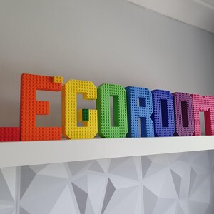 Personalized 3D Printed Brick Nameplate: Custom Nursery Decor image 3