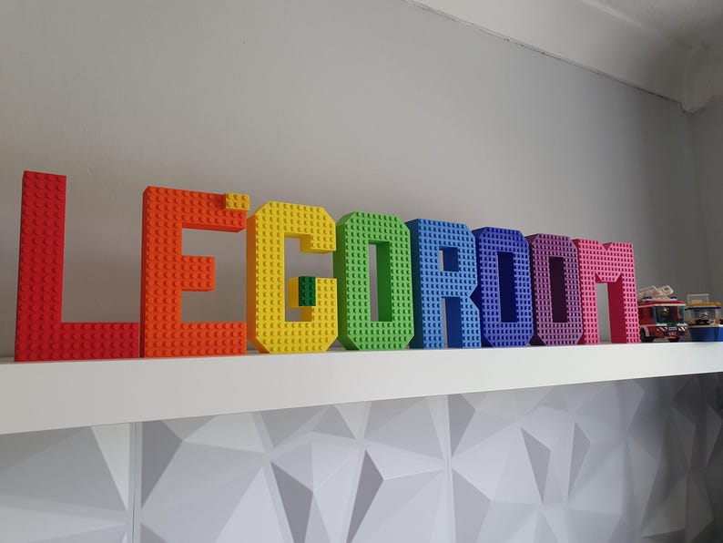 Personalized 3D Printed Brick Nameplate: Custom Nursery Decor image 3