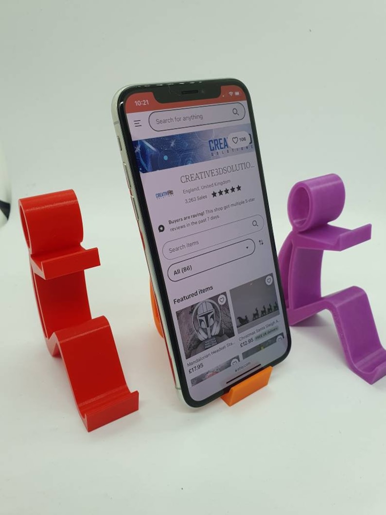 Stocking Filler For Man, Christmas Stocking Filler - Stick Man Mobile Phone Stand - Christmas Stocking Filler - Stocking Stuffer