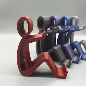 3D Printed Stickman Phone & Tablet Stand: Desk Accessory image 1