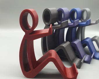 3D Printed Stickman Phone & Tablet Stand: Desk Accessory