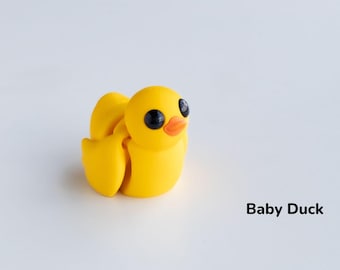 Baby Duck Fidget Keyring: 3D Printed Articulated Toy