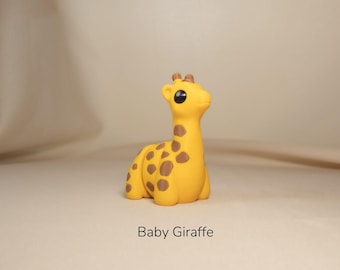 GiraffeGlide™ Baby Giraffe Fidget Keyring: 3D Printed