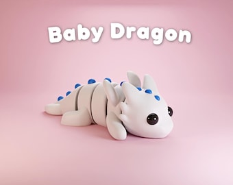 3D Printed Baby Dragon Fidget Toy: Articulated DragonWhirl™