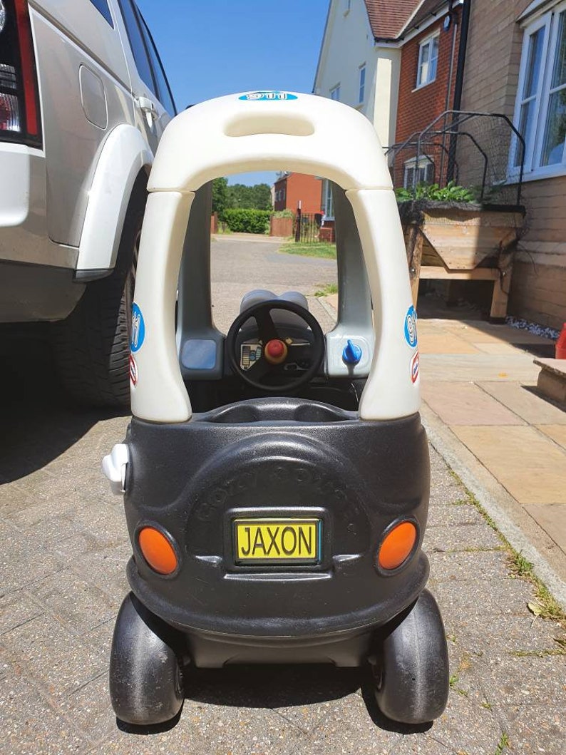 Personalized Toy Car Number Plate - 3D Printed Kids Name Plate image 7
