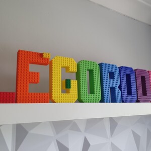 Personalized 3D Printed Brick Nameplate: Custom Nursery Decor image 4