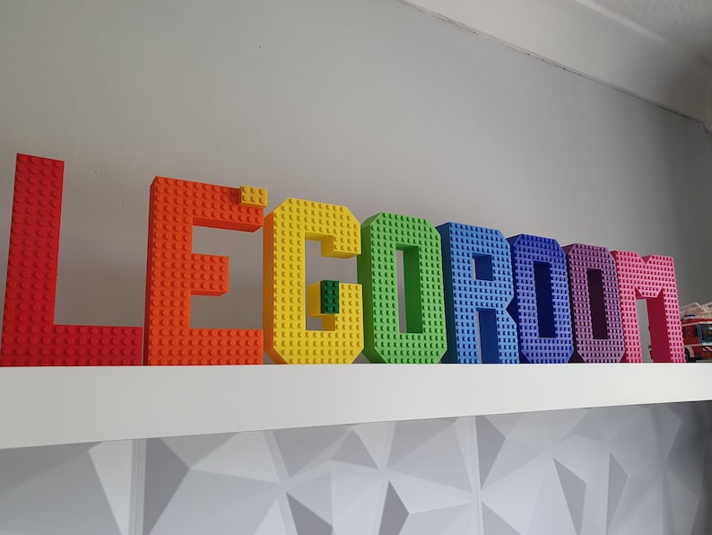 Personalized 3D Printed Brick Nameplate: Custom Nursery Decor image 4