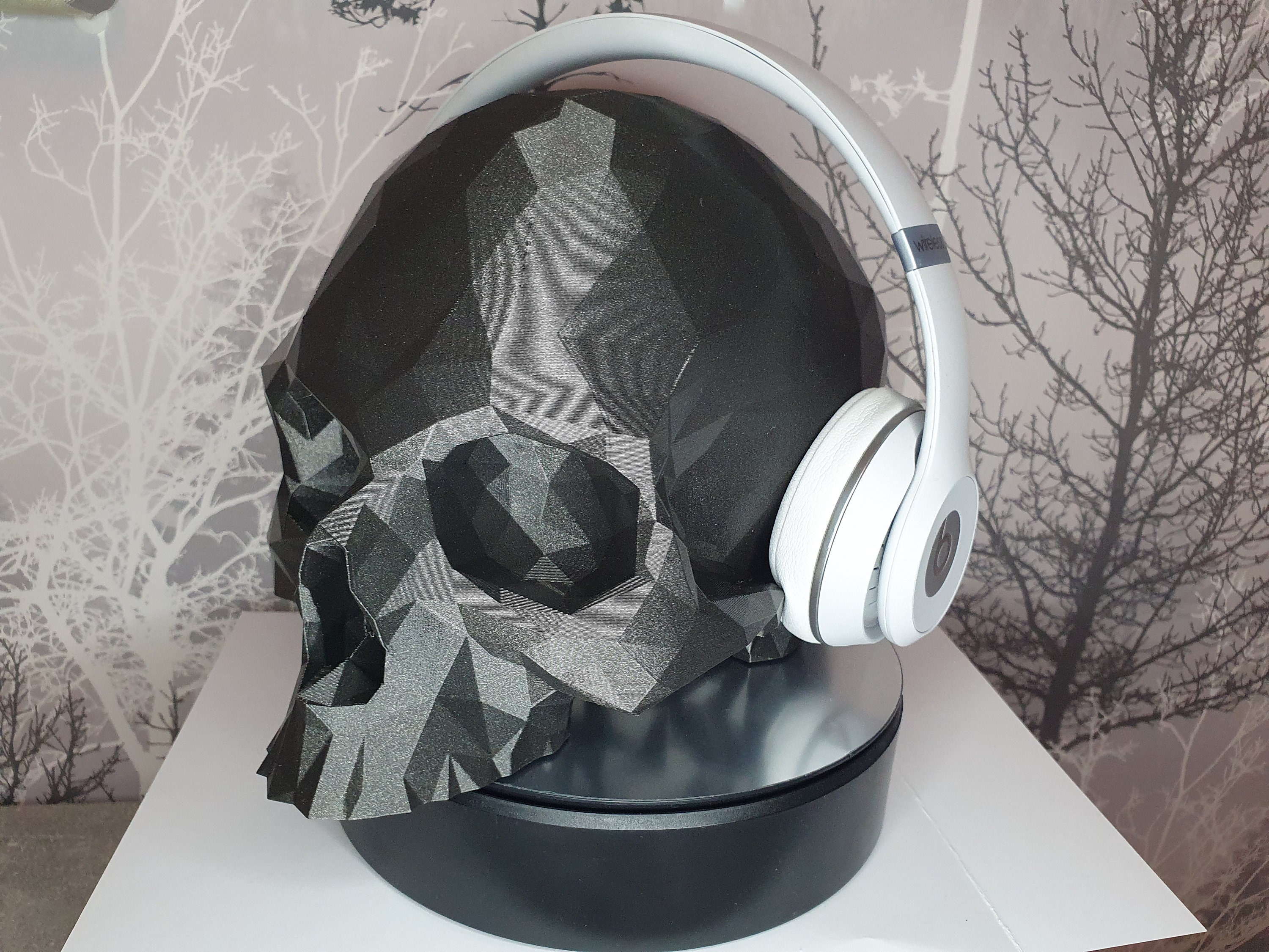 Headphone stand skull for over ear gaming headsets 3d Etsy.de