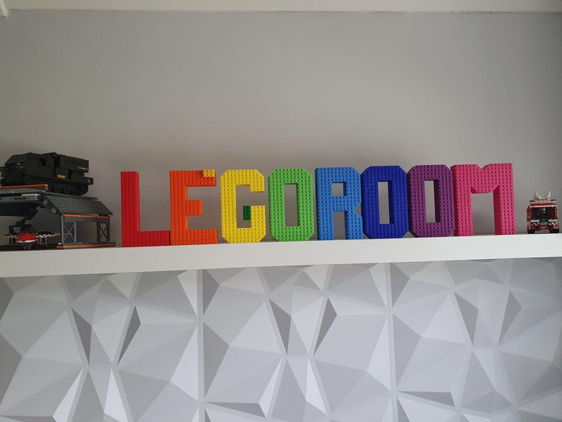 Personalized 3D Printed Brick Nameplate: Custom Nursery Decor image 2