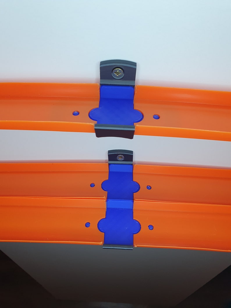 Toy Car Track Wall Mount Kit - 1 Lane Track Wall Mounts or 2 Lane Track Connectors image 3