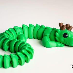 Dragon Fidget Keyring: Articulated 3D Printed DragonSpin™ image 3