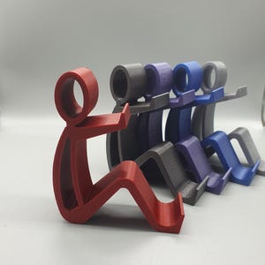 3D Printed Stickman Phone & Tablet Stand: Desk Accessory image 3