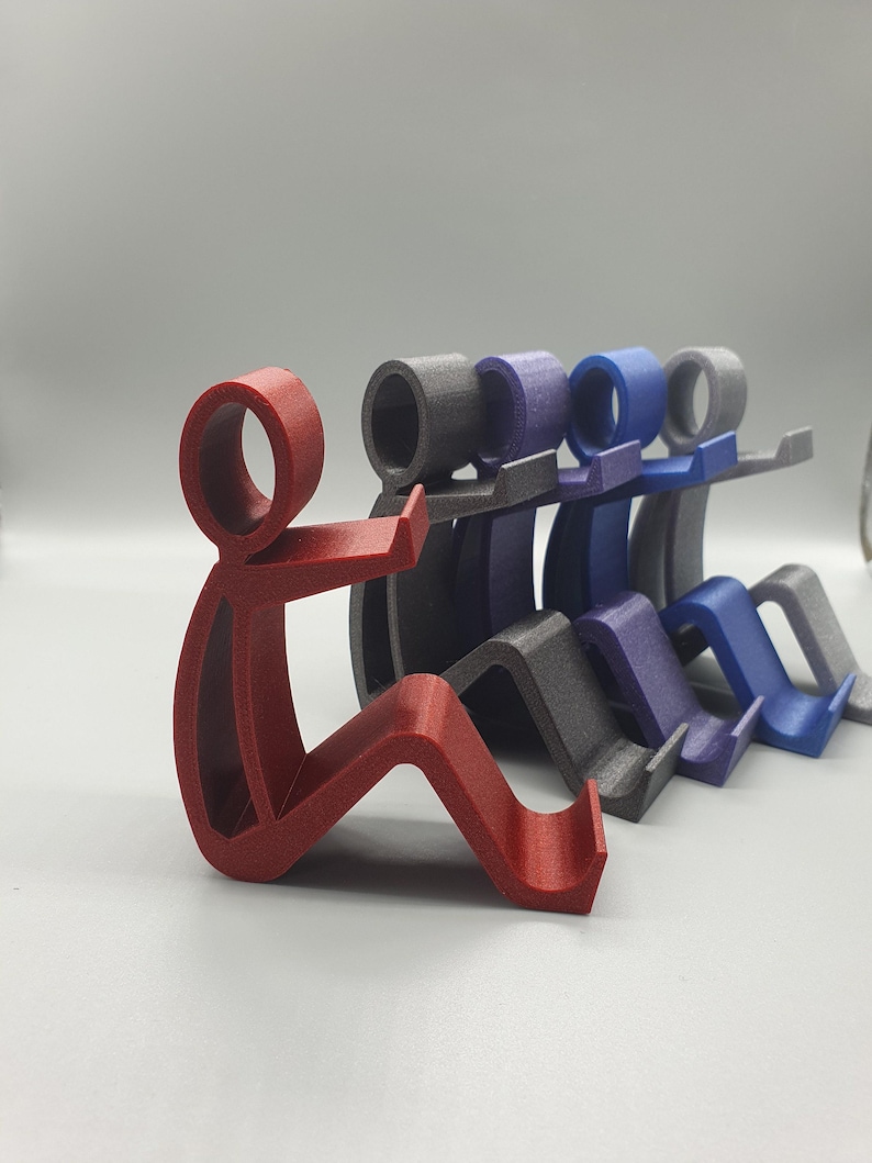3D Printed Stickman Phone & Tablet Stand: Desk Accessory image 3