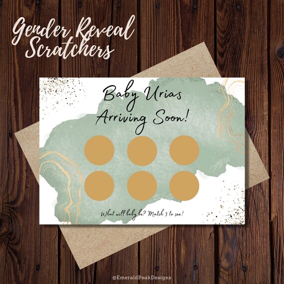 Gender Reveal Lotto Tickets Boy Gender Reveal Lotto Tickets Boy