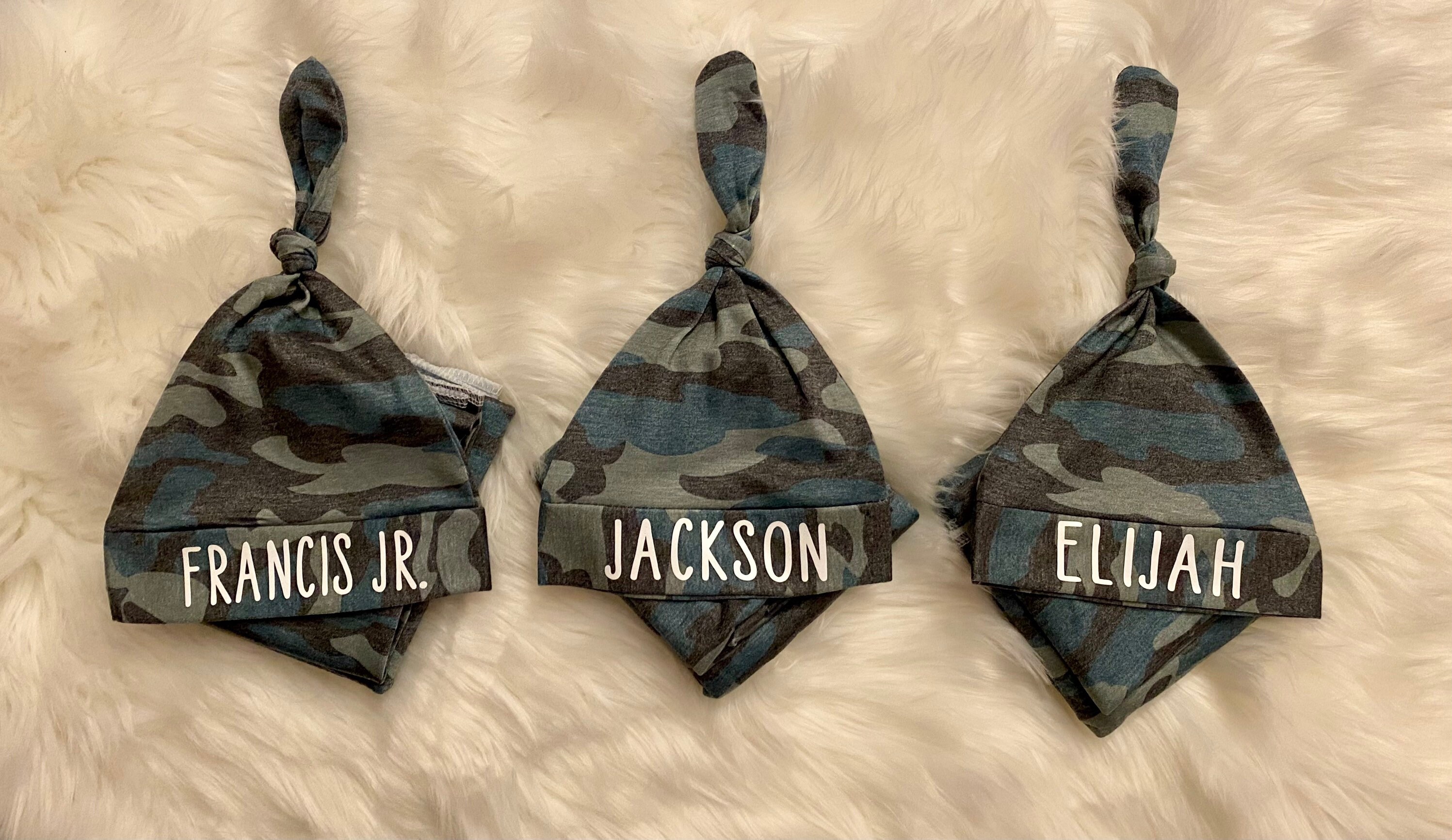 Newborn Baby Camo Swaddle Set Camouflage Swaddle Blanket Etsy