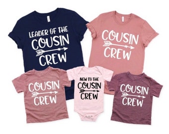 T-shirt Cousin Crew, T-shirts Cousin Crew pour enfants, Cadeaux de famille pour cousin, Chemise Cousin Crew, T-shirts Cousin Crew, T-shirts Cousin Crew